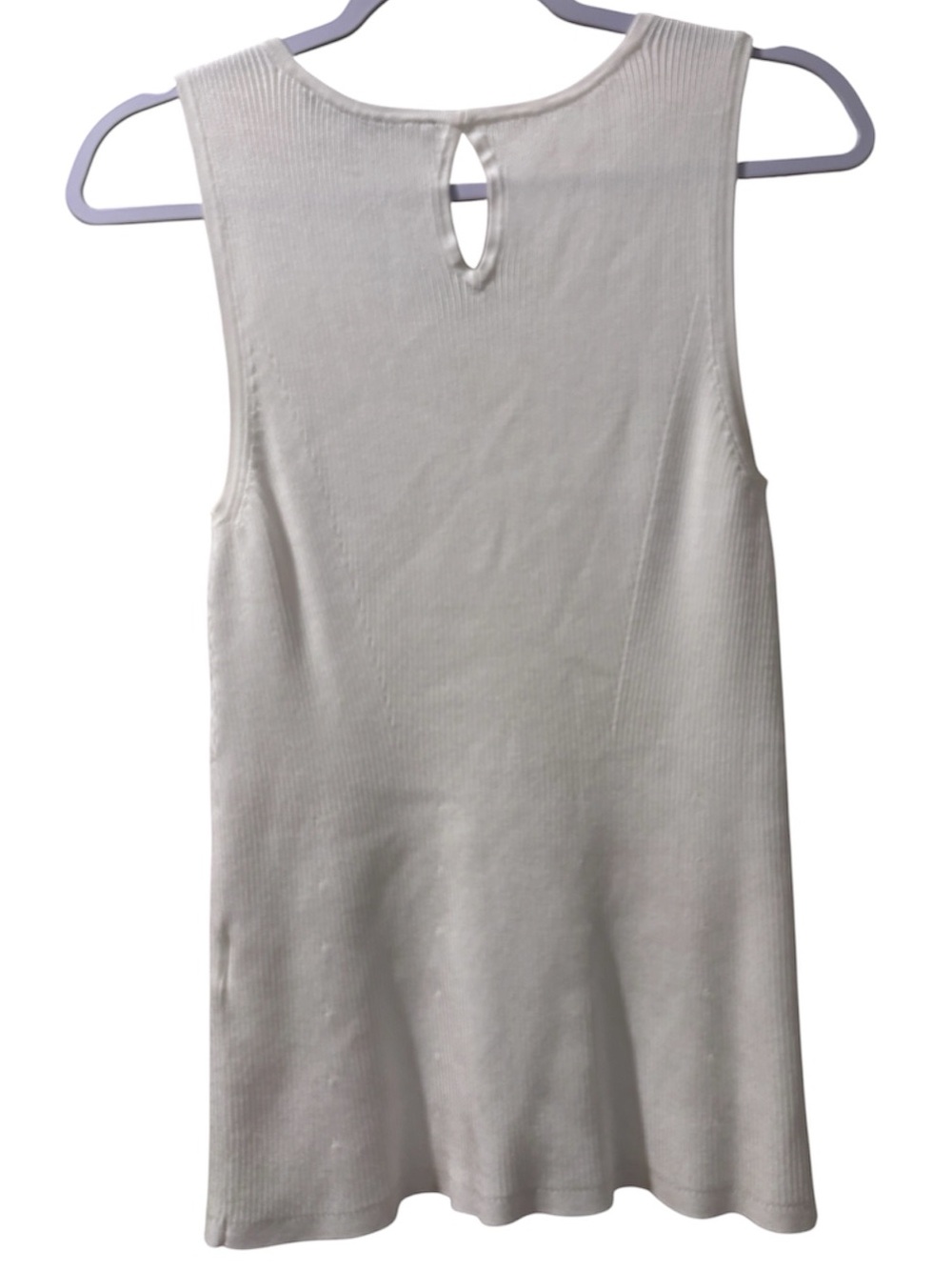 White House Black Market Ribbed Knit Tank Top - Picture 3 of 9